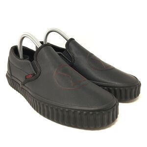 Vans X Marvel Classic Slip On‎ Black Widow Women's Size 7.5 Black Red Rare